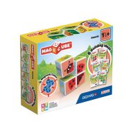   Geomag Magicube Printed – Rovarok mágneses építőkocka, 7 db